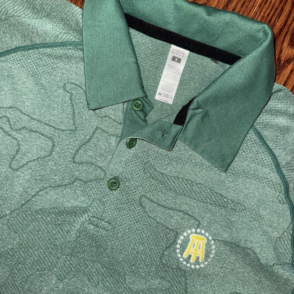 UNRL Barstool Sports Transfusion‎ Camo Performance Polo Men's Small Green